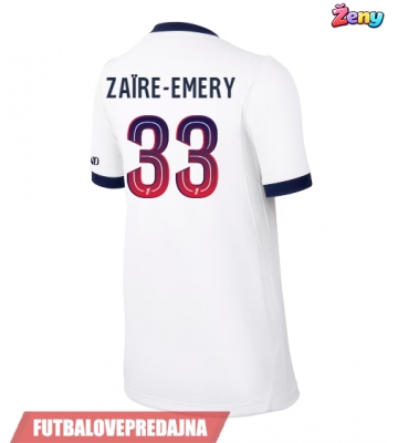 Lacne Ženy Futbalové dres Paris Saint-Germain Warren Zaire-Emery #33 2026-27 Krátky Rukáv - Preč